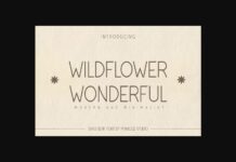 Wildflower Wonderful Font Poster 1