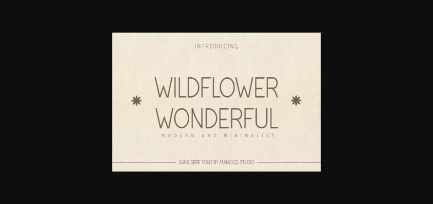 Wildflower Wonderful Font Poster 1