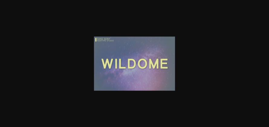 Wildome Font Poster 3
