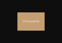 Williquette Font Poster 1