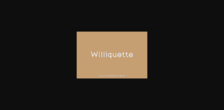 Williquette Font Poster 1