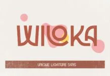 Wiloka Font Wiloka Font Poster 1