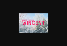 Wincent Black Font Poster 1