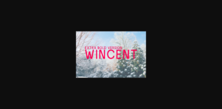 Wincent Extra Bold Font Poster 1
