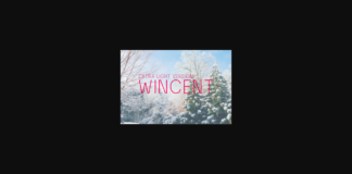 Wincent Extra Light Font Poster 1
