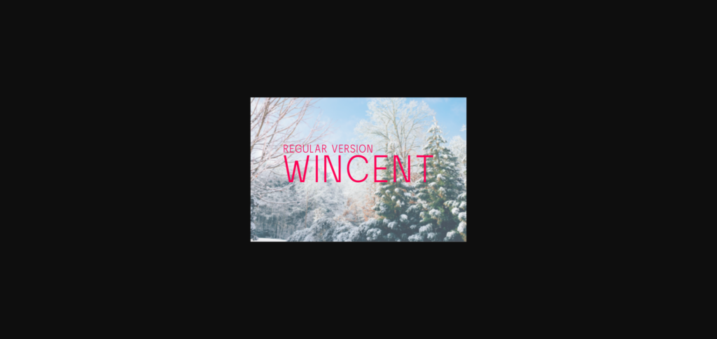 Wincent Font Poster 3