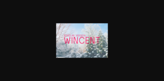 Wincent Font Poster 1