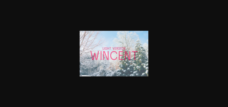 Wincent Outline Light Font Poster 3