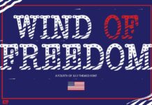 Wind of Freedom Font Poster 1