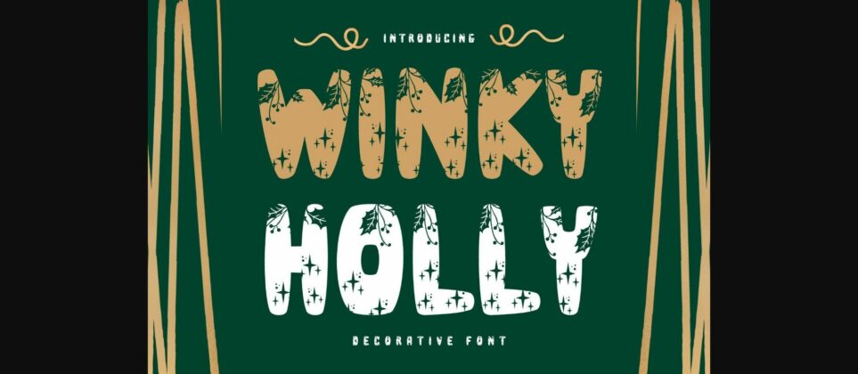 Winky Holly Font Poster 3