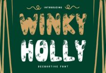 Winky Holly Font Poster 1