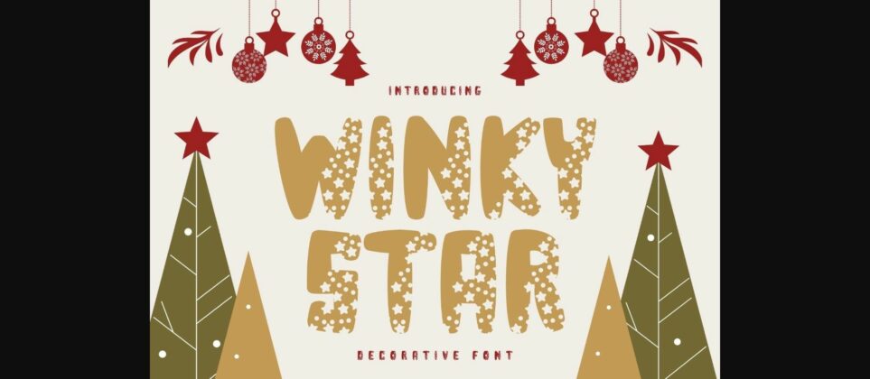 Winky Star Font Poster 3