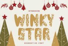 Winky Star Font Poster 1