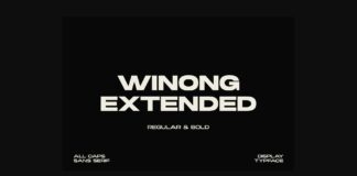 Winong Extended Font Poster 1