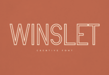 Winslet Font Poster 1