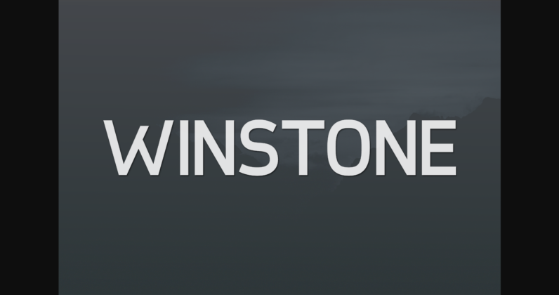 Winstone Font Poster 3