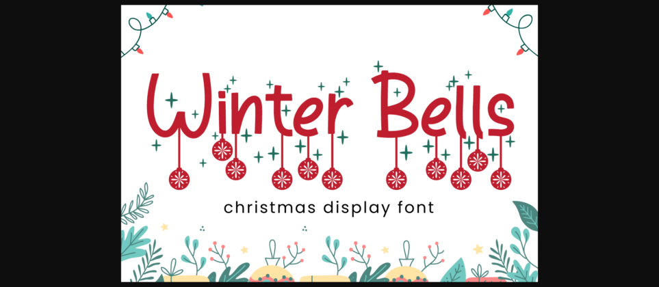 Winter Bells Font Poster 3