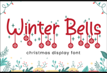 Winter Bells Font Poster 1
