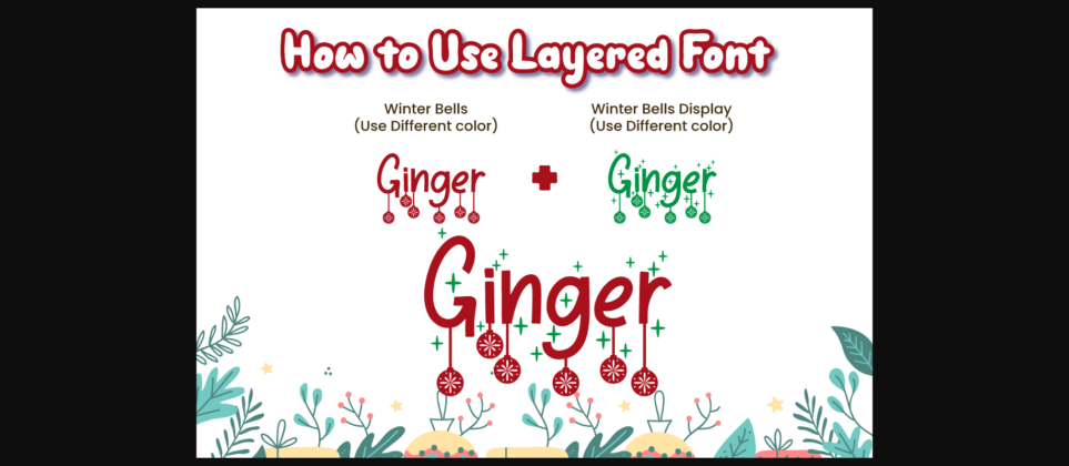 Winter Bells Font Poster 10