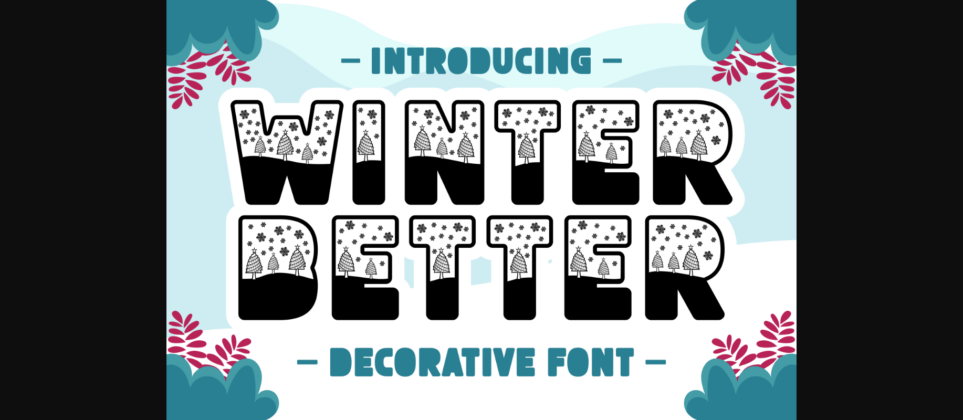 Winter Better Font Poster 3