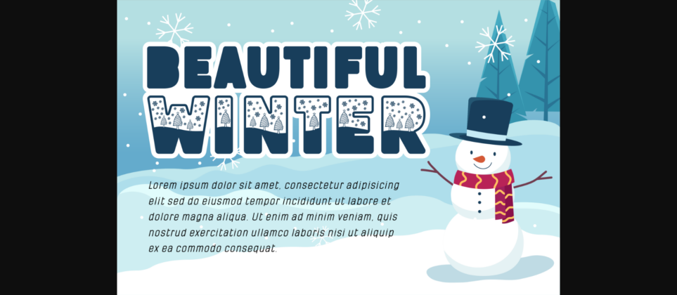 Winter Better Font Poster 4