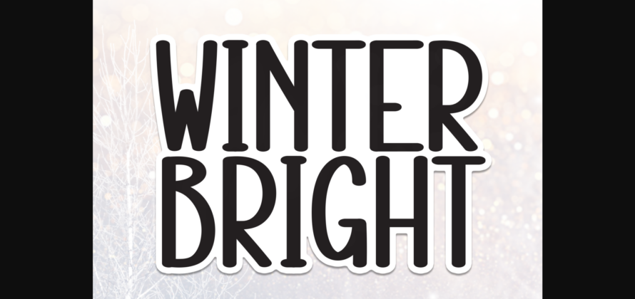 Winter Bright Font Poster 3