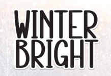 Winter Bright Font Poster 1