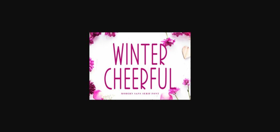 Winter Cheerful Font Poster 3