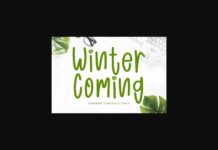 Winter Coming Font Poster 1