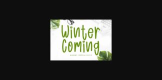 Winter Coming Font Poster 1