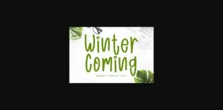 Winter Coming Font Poster 1