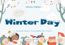 Winter Day Font Poster 1