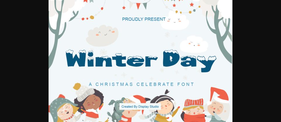 Winter Day Font Poster 1