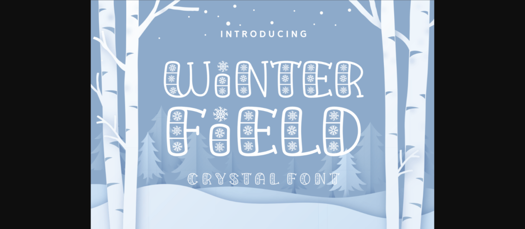 Winter Field Font Poster 3