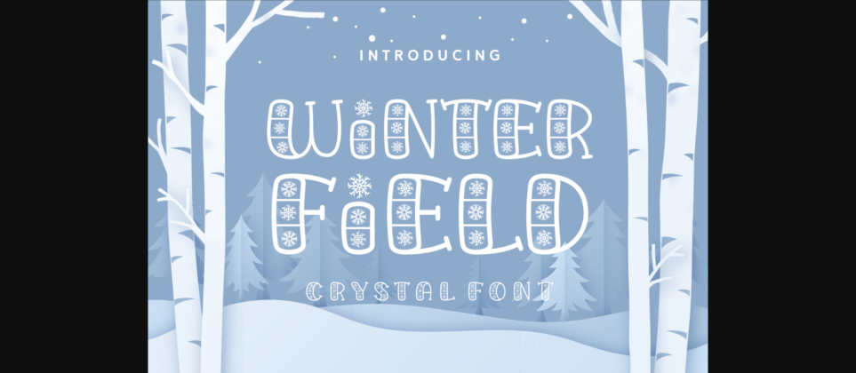 Winter Field Font Poster 3