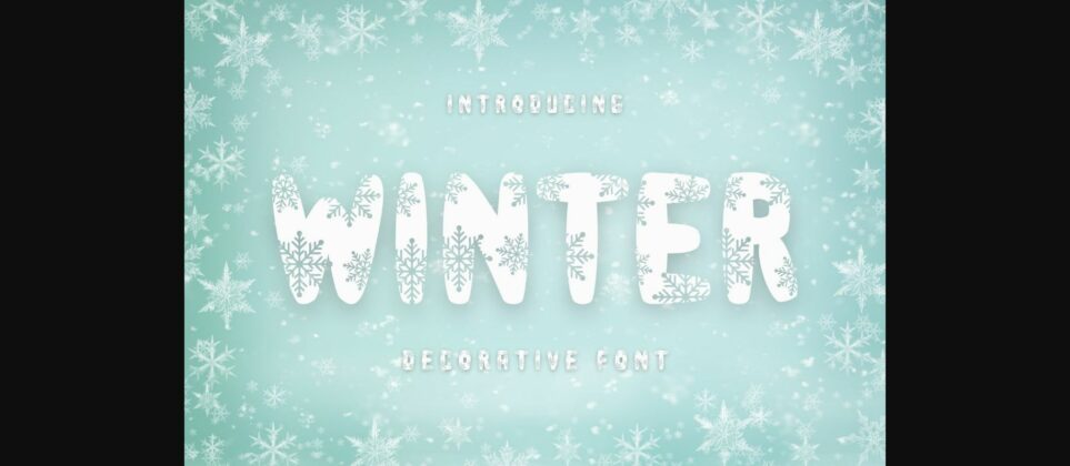 Winter Font Poster 3