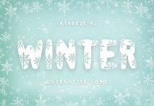 Winter Font Poster 1