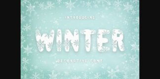 Winter Font Poster 1