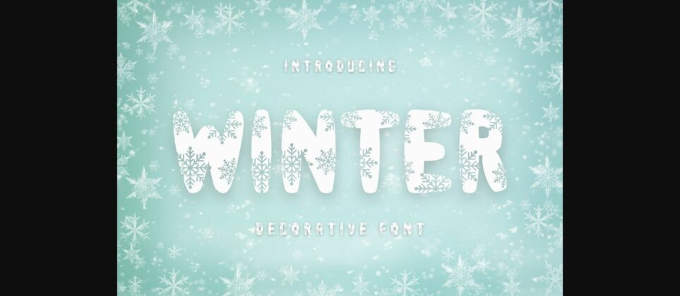 Winter Font Poster 1