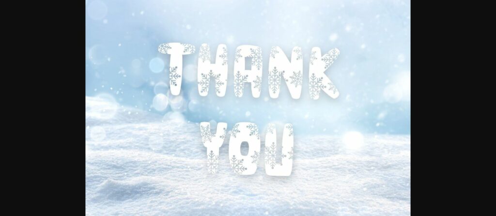 Winter Font Poster 5