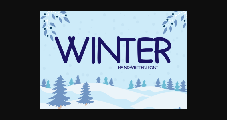 Winter Font Poster 3