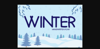 Winter Font Poster 1