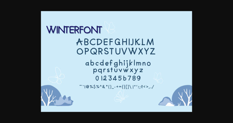 Winter Font Poster 4