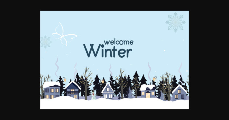 Winter Font Poster 7