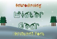 Winter Gear Font Poster 1