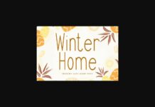 Winter Home Font Poster 1
