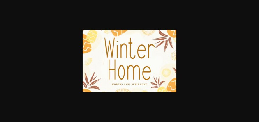 Winter Home Font Poster 1