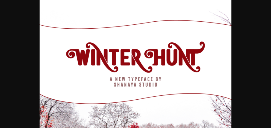 Winter Hunt Font Poster 3