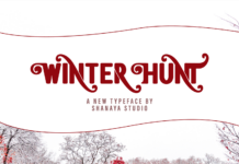 Winter Hunt Font Poster 1