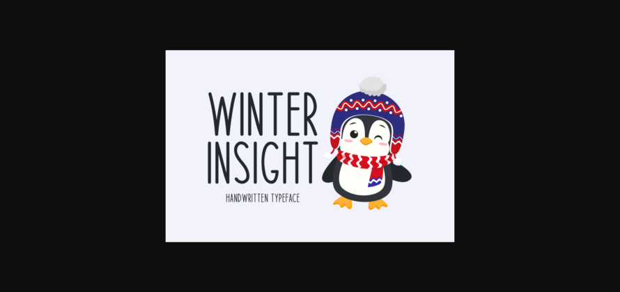 Winter Insight Font Poster 3